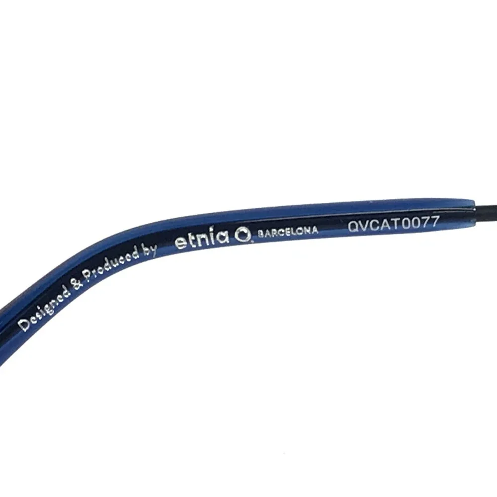 Etnia Barcelona Eyeglasses Frames SPIRA DB Dark Blue Geometric 54-20-142
